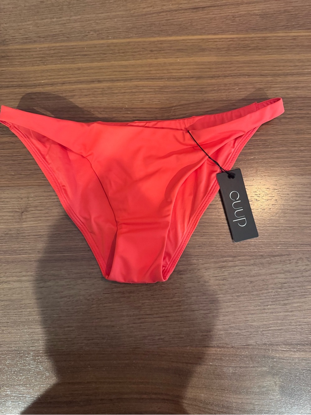 CUup Red/ coral 2/small Bikini Bottom NWT